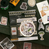 BGM Fantasy Shopping Arcade Foil-stamped Washi Flake Seal - Time Machine Photo Studio - Default Title by Techo Treats Stationery