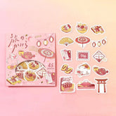 BGM Fragments of a Journey Foil-stamped Flake Seal - To Japan - Default Title by Techo Treats Stationery