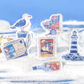BGM Fragments of a Journey Foil-stamped Flake Seal - To the Sea - Default Title by Techo Treats Stationery
