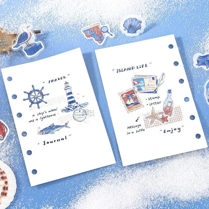 BGM Fragments of a Journey Foil-stamped Flake Seal - To the Sea - Default Title by Techo Treats Stationery