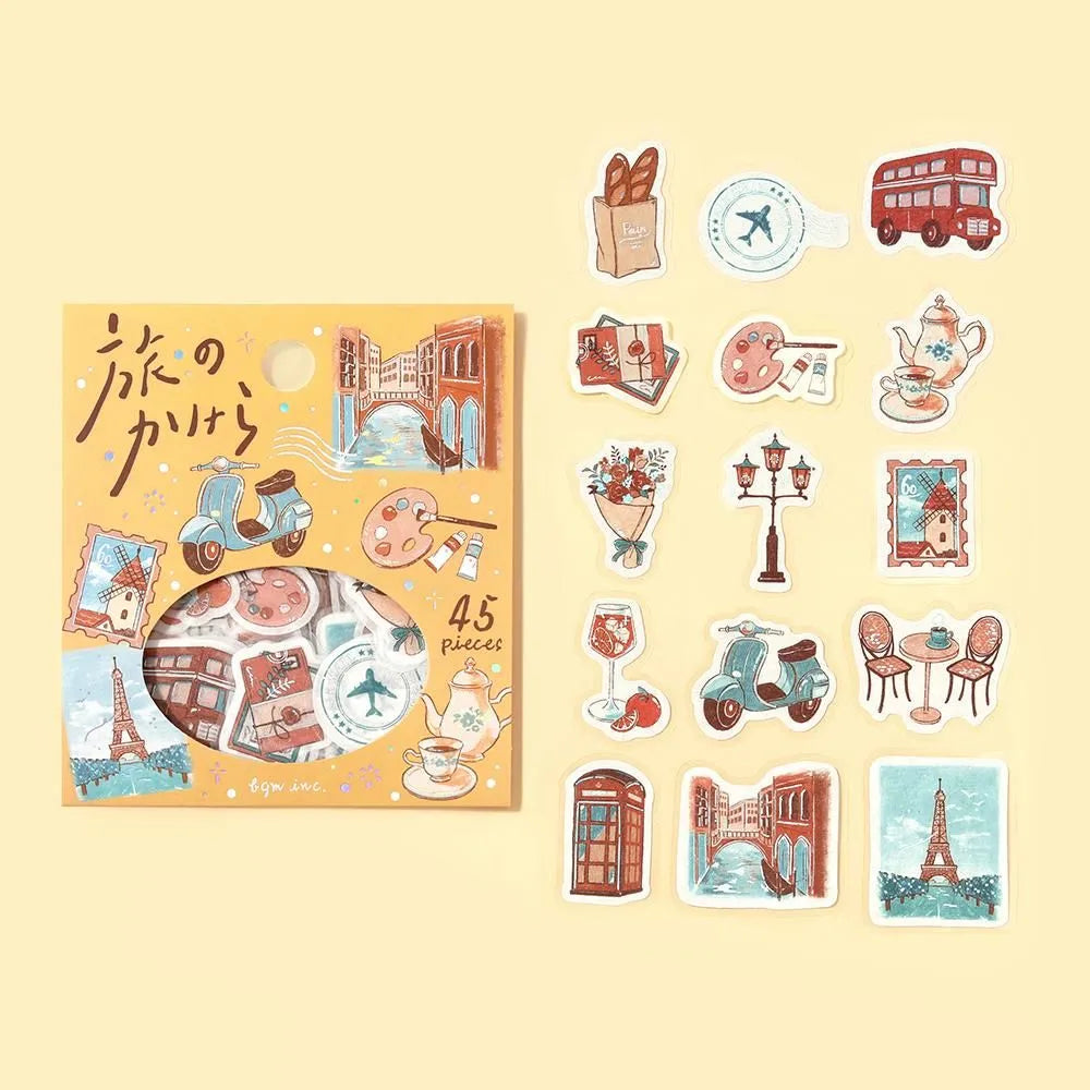 BGM Fragments of a Journey Foil-stamped Flake Seal - To the World - Default Title by Techo Treats Stationery