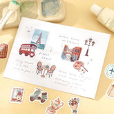 BGM Fragments of a Journey Foil-stamped Flake Seal - To the World - Default Title by Techo Treats Stationery