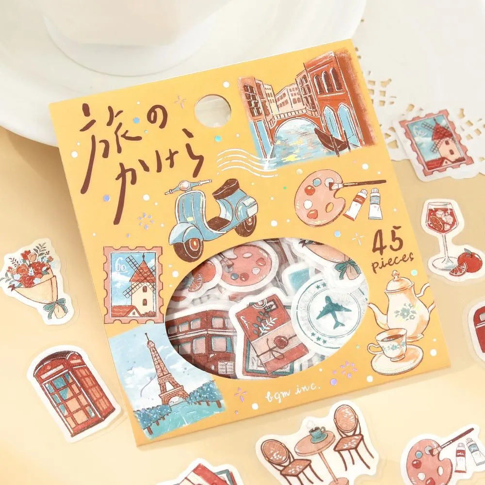 BGM Fragments of a Journey Foil-stamped Flake Seal - To the World - Default Title by Techo Treats Stationery