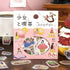 BGM Girl and Cafe Foil-stamped Flake Seal - Strawberry - Default Title by Techo Treats Stationery