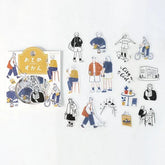BGM Girl Picture Book Coordinate Seal - City Girl - Default Title by Techo Treats Stationery