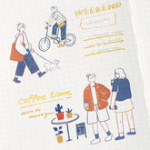 BGM Girl Picture Book Coordinate Seal - City Girl - Default Title by Techo Treats Stationery