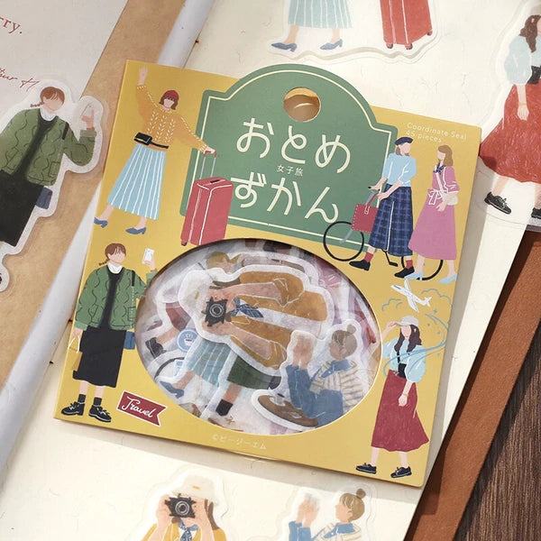 BGM Girl Picture Book Coordinate Seal - Girls Trip - Default Title by Techo Treats Stationery