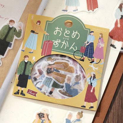 BGM Girl Picture Book Coordinate Seal - Girls Trip - Default Title by Techo Treats Stationery