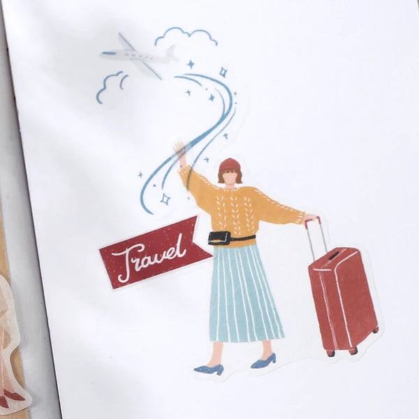 BGM Girl Picture Book Coordinate Seal - Girls Trip - Default Title by Techo Treats Stationery