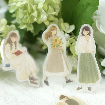 BGM Girl Picture Book Coordinate Seal - Light Color Girl - Default Title by Techo Treats Stationery
