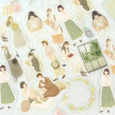 BGM Girl Picture Book Coordinate Seal - Light Color Girl - Default Title by Techo Treats Stationery