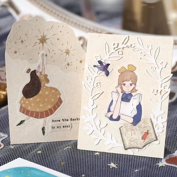 BGM Girl Picture Book Coordinate Seal - Princess - Default Title by Techo Treats Stationery