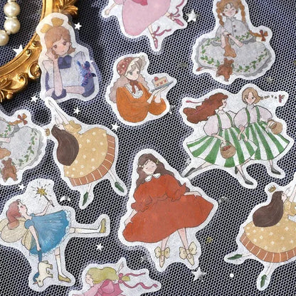 BGM Girl Picture Book Coordinate Seal - Princess - Default Title by Techo Treats Stationery