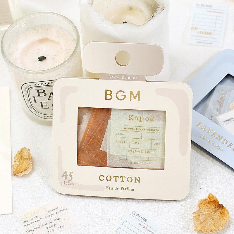 BGM Healing Time Foil-stamped Large Size Flake Seal - Cotton - Default Title by Techo Treats Stationery