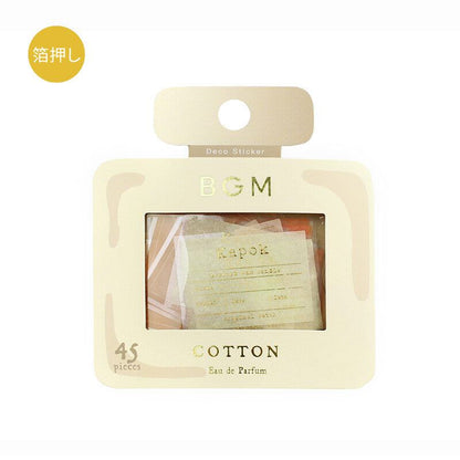 BGM Healing Time Foil-stamped Large Size Flake Seal - Cotton - Default Title by Techo Treats Stationery