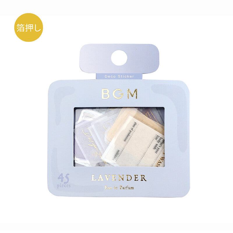 BGM Healing Time Foil-stamped Large Size Flake Seal - Lavender - Default Title by Techo Treats Stationery