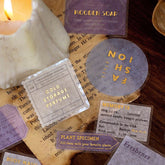 BGM Healing Time Foil-stamped Large Size Flake Seal - Lavender - Default Title by Techo Treats Stationery