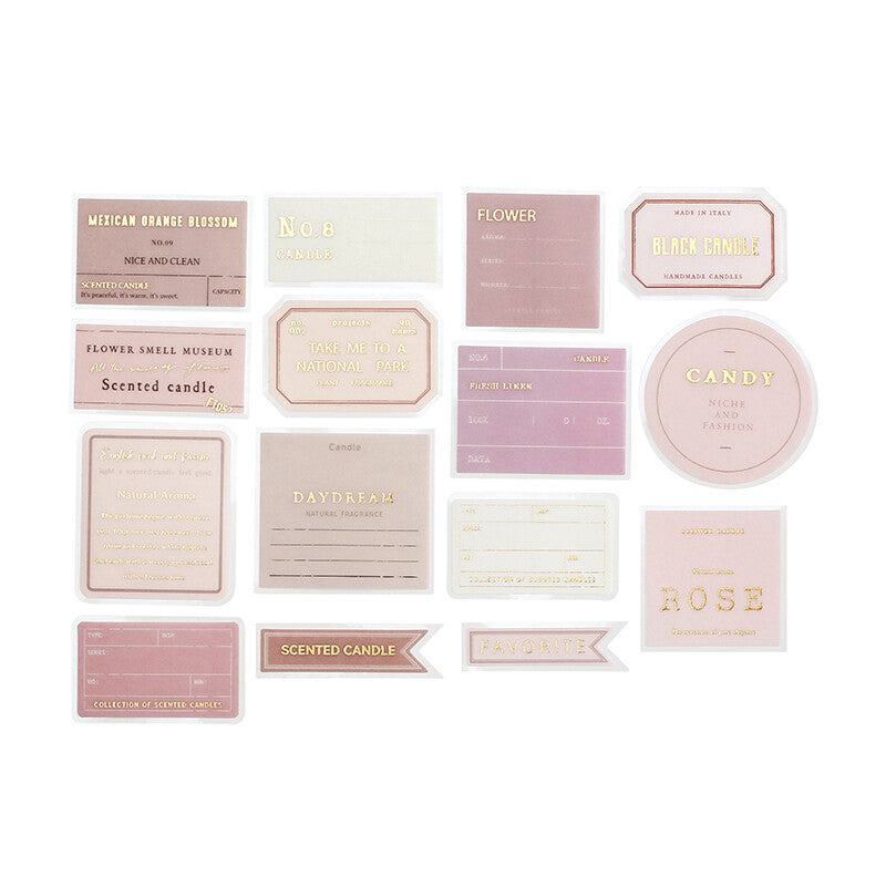 BGM Healing Time Foil-stamped Large Size Flake Seal - Rose - Default Title by Techo Treats Stationery
