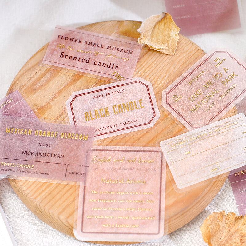 BGM Healing Time Foil-stamped Large Size Flake Seal - Rose - Default Title by Techo Treats Stationery