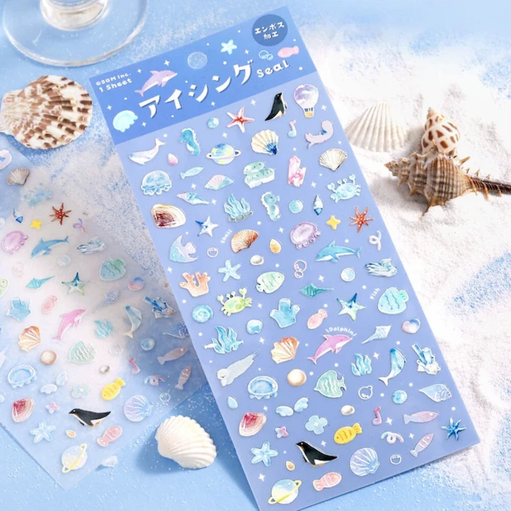 BGM Icing Seal Embossed Sticker Vol.1 - Sea Space