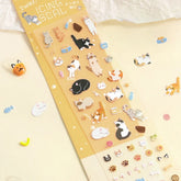 BGM Icing Seal Embossed Sticker Vol.2 - Cat Days - Default Title by Techo Treats Stationery
