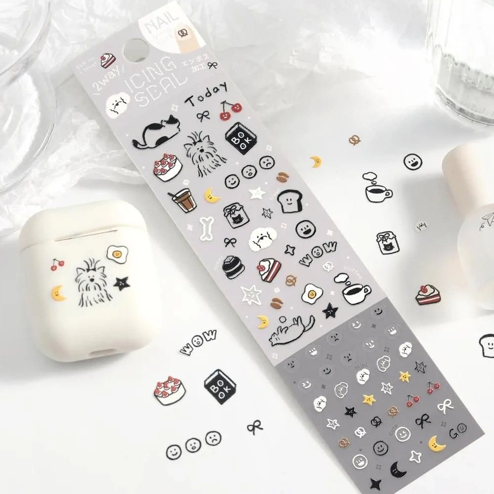 BGM Icing Seal Embossed Sticker Vol.2 - Relaxed Days