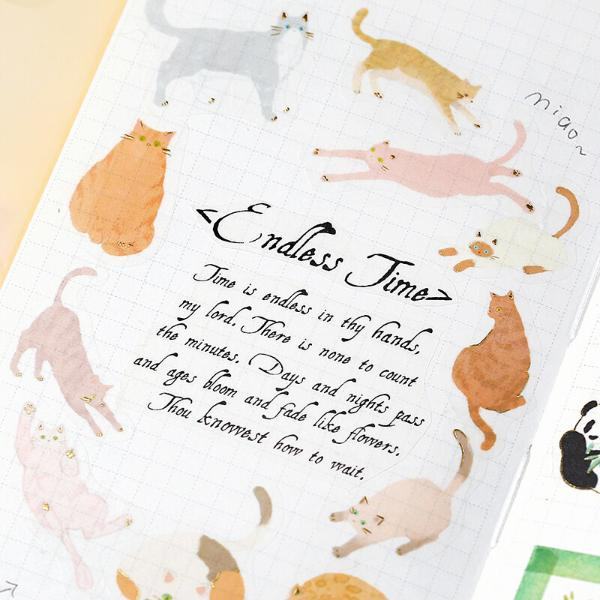 BGM IPPAI Deco Sticker - Full of Cats - Default Title by Techo Treats Stationery
