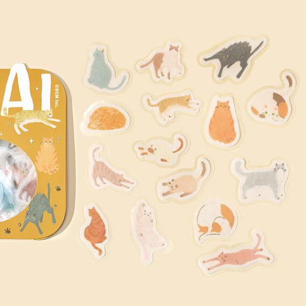 BGM IPPAI Deco Sticker - Full of Cats - Default Title by Techo Treats Stationery