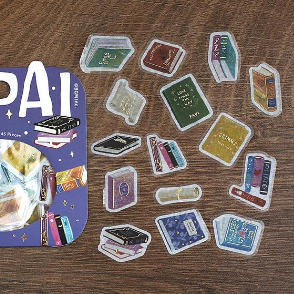 BGM IPPAI Deco Sticker - Full of Old Books - Default Title by Techo Treats Stationery