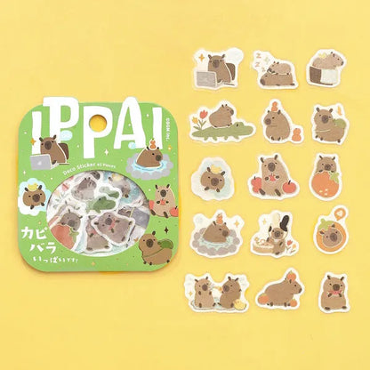 BGM IPPAI Deco Sticker Vol.2 - Full of Capybaras - Default Title by Techo Treats Stationery