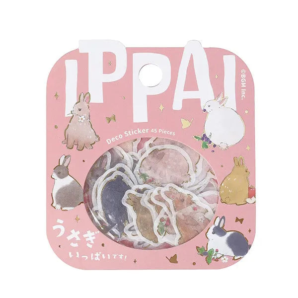 BGM IPPAI Deco Sticker Vol.2 - Full of Rabbits - Default Title by Techo Treats Stationery