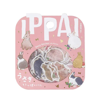BGM IPPAI Deco Sticker Vol.2 - Full of Rabbits - Default Title by Techo Treats Stationery