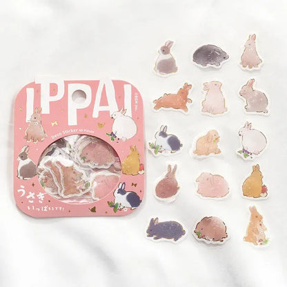 BGM IPPAI Deco Sticker Vol.2 - Full of Rabbits - Default Title by Techo Treats Stationery