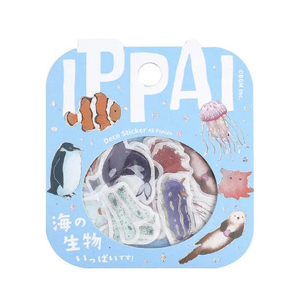 BGM IPPAI Deco Sticker Vol.2 - Full of Sea Life - Default Title by Techo Treats Stationery