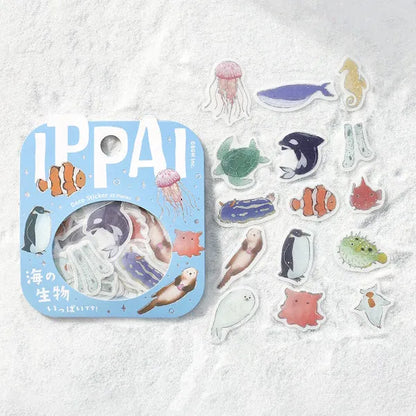 BGM IPPAI Deco Sticker Vol.2 - Full of Sea Life - Default Title by Techo Treats Stationery