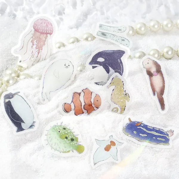 BGM IPPAI Deco Sticker Vol.2 - Full of Sea Life - Default Title by Techo Treats Stationery
