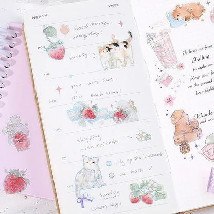 BGM IRIDE Aurora Foil Clear Sticker Vol.1 - Cat - Default Title by Techo Treats Stationery