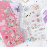 BGM IRIDE Aurora Foil Clear Sticker Vol.1 - Cat - Default Title by Techo Treats Stationery