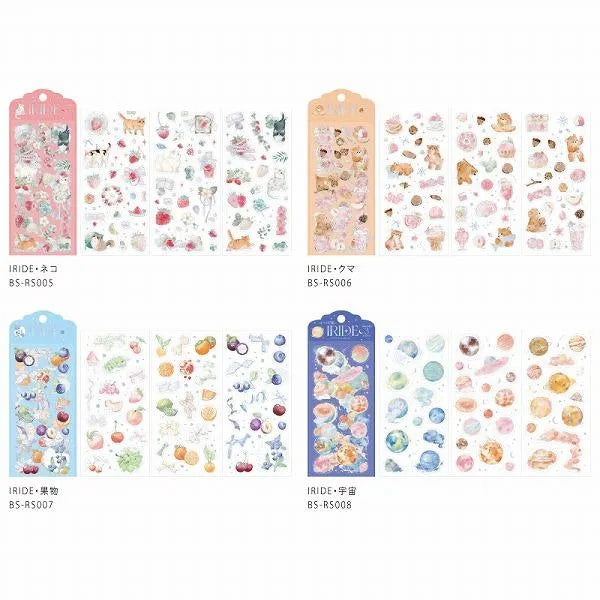 BGM IRIDE Aurora Foil Clear Sticker Vol.1 - Cat - Default Title by Techo Treats Stationery