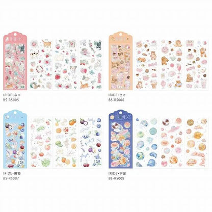 BGM IRIDE Aurora Foil Clear Sticker Vol.1 - Cat - Default Title by Techo Treats Stationery