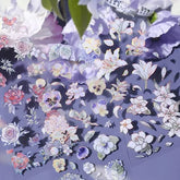 BGM IRIDE Aurora Foil Clear Sticker Vol.1 - Flower Blooming - Default Title by Techo Treats Stationery