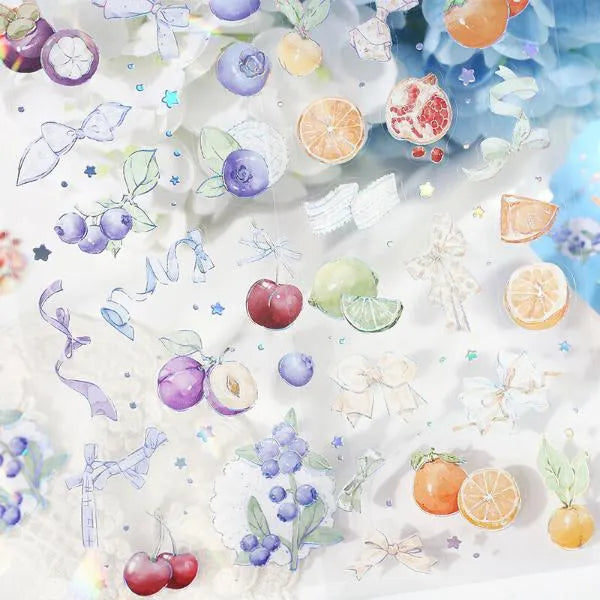BGM IRIDE Aurora Foil Clear Sticker Vol.1 - Fruits - Default Title by Techo Treats Stationery