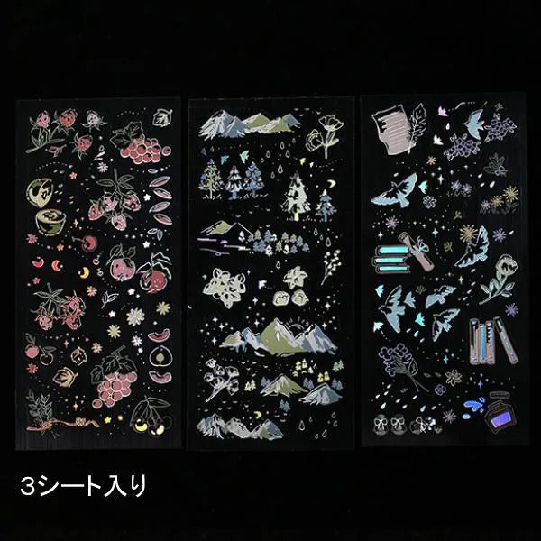 BGM IRIDE Aurora Foil Clear Sticker Vol.1 - Natural - Default Title by Techo Treats Stationery