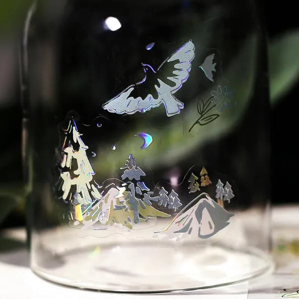BGM IRIDE Aurora Foil Clear Sticker Vol.1 - Natural - Default Title by Techo Treats Stationery