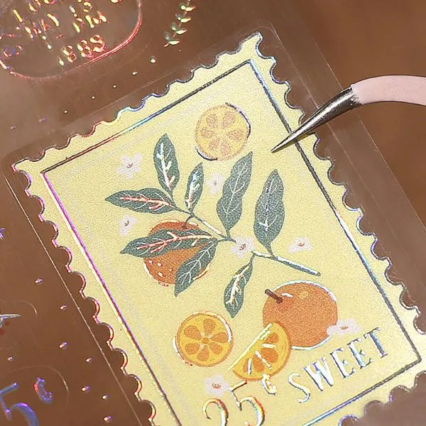 BGM IRIDE Aurora Foil Clear Sticker Vol.1 - Post Office - Default Title by Techo Treats Stationery