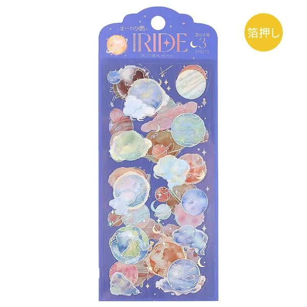 BGM IRIDE Aurora Foil Clear Sticker Vol.1 - Universe - Default Title by Techo Treats Stationery