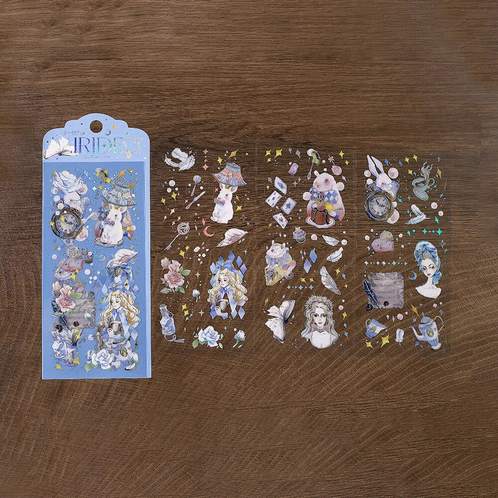 BGM IRIDE Aurora Foil Clear Sticker Vol.2 - Alice in Wonderland - Default Title by Techo Treats Stationery