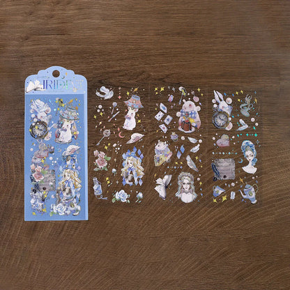 BGM IRIDE Aurora Foil Clear Sticker Vol.2 - Alice in Wonderland - Default Title by Techo Treats Stationery