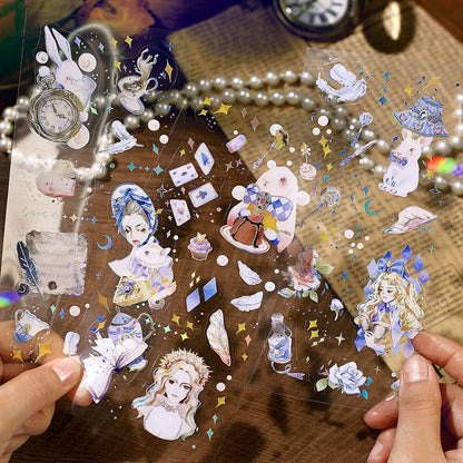 BGM IRIDE Aurora Foil Clear Sticker Vol.2 - Alice in Wonderland - Default Title by Techo Treats Stationery