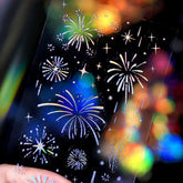 BGM IRIDE Aurora Foil Clear Sticker Vol.2 - Fireworks - Default Title by Techo Treats Stationery